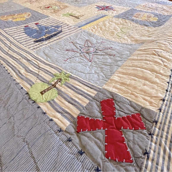Pottery Barn Kids🏝️Treasure Island Quilt | Twin - Picture 2 of 11